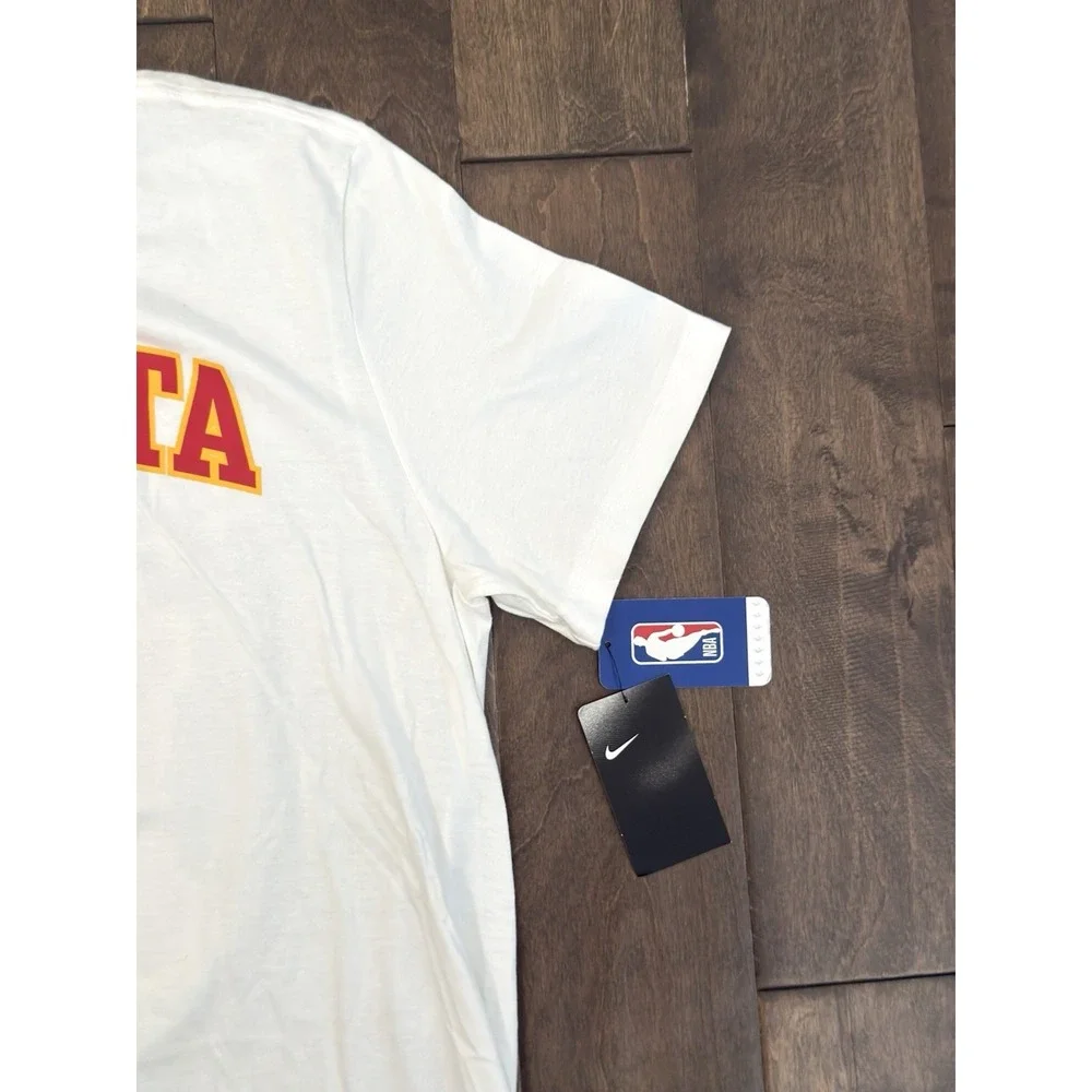 NWT Nike Atlanta Hawks Bogdan Bogdanovic #13 T-Shirt Mens Size Large White NBA